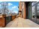 Spacious patio with ample seating and views of the street at 877 N East St # 104, Indianapolis, IN 46202