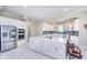 Modern kitchen featuring stainless steel appliances and white cabinetry at 372 Foxboro Cir, Avon, IN 46123