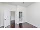 Bedroom with hardwood floors and en-suite bathroom at 372 Foxboro Cir, Avon, IN 46123