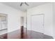 Bedroom with hardwood floors and an en-suite bathroom at 372 Foxboro Cir, Avon, IN 46123