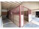 Individual horse stall with wood and metal construction at 9407 N Whitney Way, Monrovia, IN 46157