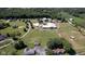 Aerial view of large equestrian property with multiple structures at 9407 N Whitney Way, Monrovia, IN 46157