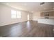 Modern kitchen with gray cabinets, stainless steel appliances and island at 1305 Bert Rd, Danville, IN 46122