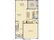 One story home floor plan with open concept kitchen and dining area at 3422 Wetherby Pl, Danville, IN 46122
