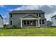 Gray house with white trim and a covered back porch at 6272 Willow Branch Way, Plainfield, IN 46168