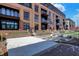 Building exterior with landscaping and courtyard at 855 N East St # 205, Indianapolis, IN 46202
