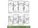 Three-story townhouse floor plans, featuring 3 bedrooms and multiple living spaces at 379 S Cherry St, Westfield, IN 46074