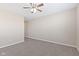 Spacious bedroom with ceiling fan and neutral walls at 2377 Chandler Way, Greenwood, IN 46143