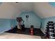 Well-equipped home gym with various exercise machines at 13811 Driftwood Dr, Carmel, IN 46033