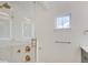 Elegant bathroom with a walk-in shower and gold fixtures at 1544 Hoyt Ave, Indianapolis, IN 46203
