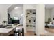 Modern kitchen with white cabinets, quartz countertops, and a kitchen island at 1134 St Peter St, Indianapolis, IN 46203