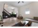 Spacious living room with light walls, hardwood floors, and comfortable seating at 1134 St Peter St, Indianapolis, IN 46203