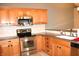 Kitchen features stainless steel appliances and ample counter space at 2148 Heather Glen Way, Franklin, IN 46131