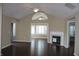 Living room with hardwood floors, fireplace and high ceilings at 2148 Heather Glen Way, Franklin, IN 46131