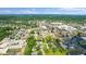 Aerial view of a suburban neighborhood at 11445 N School St, Fishers, IN 46038