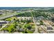 Aerial view of homes and businesses near highway at 11445 N School St, Fishers, IN 46038