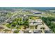 Aerial view of school and surrounding area at 11445 N School St, Fishers, IN 46038
