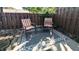 Cozy patio with seating area, perfect for outdoor relaxation at 7433 Prairie Lake Dr, Indianapolis, IN 46256