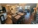 Eat-in kitchen with stainless steel appliances and granite countertops at 7433 Prairie Lake Dr, Indianapolis, IN 46256