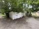 Graffiti covered detached garage needs attention at 2327 Hoyt Ave, Indianapolis, IN 46203