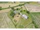 Aerial view of property showing house and outbuildings at 9996 N County Road 200 W, Muncie, IN 47302