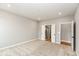 Primary bedroom with carpet and en-suite bathroom access at 15184 Covebrook Ln, Fishers, IN 46037