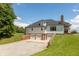 Three-car garage with attached home and large driveway at 3917 N 525 W, Fairland, IN 46126