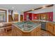 Eat-in kitchen island with sink, perfect for casual dining at 3917 N 525 W, Fairland, IN 46126
