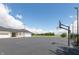Private basketball court with a hoop and plenty of space at 3917 N 525 W, Fairland, IN 46126