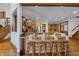 Breakfast bar with seating for three in the kitchen at 3917 N 525 W, Fairland, IN 46126