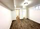 Finished basement bedroom with vinyl flooring and closet at 3442 N Capitol Ave, Indianapolis, IN 46208