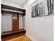 Walk-in closet with shelves, drawers, and hanging rods at 805 Iowa St, Indianapolis, IN 46203