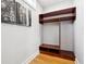 Walk-in closet with shelves, drawers, and hanging rods at 805 Iowa St, Indianapolis, IN 46203
