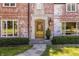 Front entrance detail of brick home at 6463 N Illinois N St, Indianapolis, IN 46260