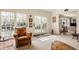 Sunroom with French doors leading to the backyard at 6463 N Illinois N St, Indianapolis, IN 46260