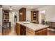 Open concept kitchen with an island and plenty of counter space at 6463 N Illinois N St, Indianapolis, IN 46260