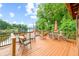 Lakefront deck with seating and beautiful water views at 409 W Lakeview Dr, Nineveh, IN 46164