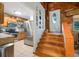 Kitchen with stainless steel appliances and wood cabinets at 409 W Lakeview Dr, Nineveh, IN 46164
