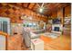 Spacious living room with hardwood floors and a fireplace at 409 W Lakeview Dr, Nineveh, IN 46164