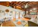 Bright living room with hardwood floors and a loft area at 409 W Lakeview Dr, Nineveh, IN 46164