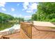 Lakefront deck with a hammock providing a tranquil setting at 409 W Lakeview Dr, Nineveh, IN 46164
