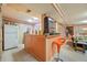 Finished basement with a bar and seating area at 409 W Lakeview Dr, Nineveh, IN 46164