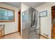 Stainless steel refrigerator in a galley kitchen at 409 W Lakeview Dr, Nineveh, IN 46164
