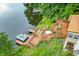 Multi-level deck and private dock with boat slip at 409 W Lakeview Dr, Nineveh, IN 46164