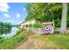 Charming lakefront home with white picket fence at 409 W Lakeview Dr, Nineveh, IN 46164