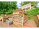 Lakefront home with expansive wooden decks and stairs at 409 W Lakeview Dr, Nineveh, IN 46164