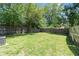 Spacious backyard with a grassy area and wooden fence at 929 Olin Ave, Indianapolis, IN 46222