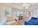 Sitting area with comfortable seating and large TV at 8292 S State Road 39 S Rd, Clayton, IN 46118