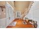 Grand entryway with hardwood floors and staircase at 8292 S State Road 39 S Rd, Clayton, IN 46118