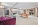 Finished basement with pool table, seating area, and fireplace at 8292 S State Road 39 S Rd, Clayton, IN 46118